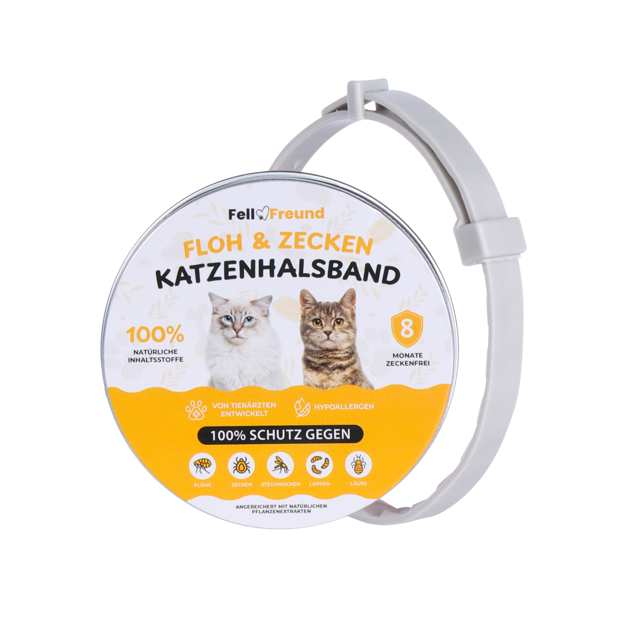 Floh- und Zeckenschutz Halsband für Katzen