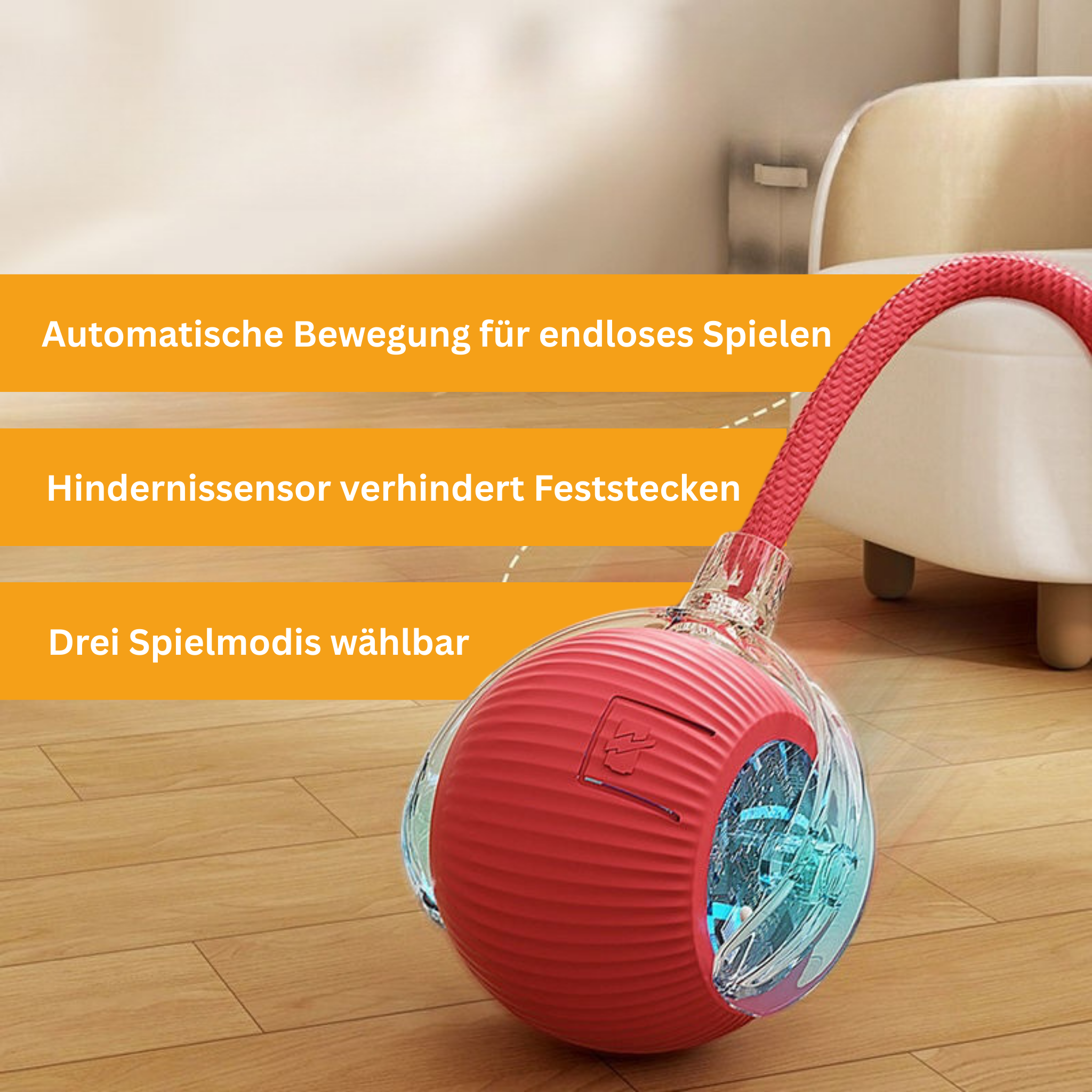 Interactive Tail Ball for Dogs