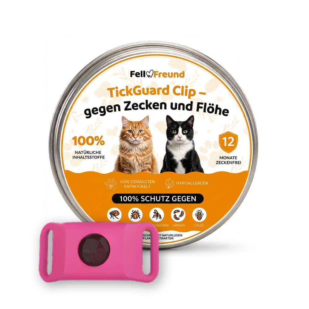TickGuard Clip – gegen Zecken und Flöhe für Katzen