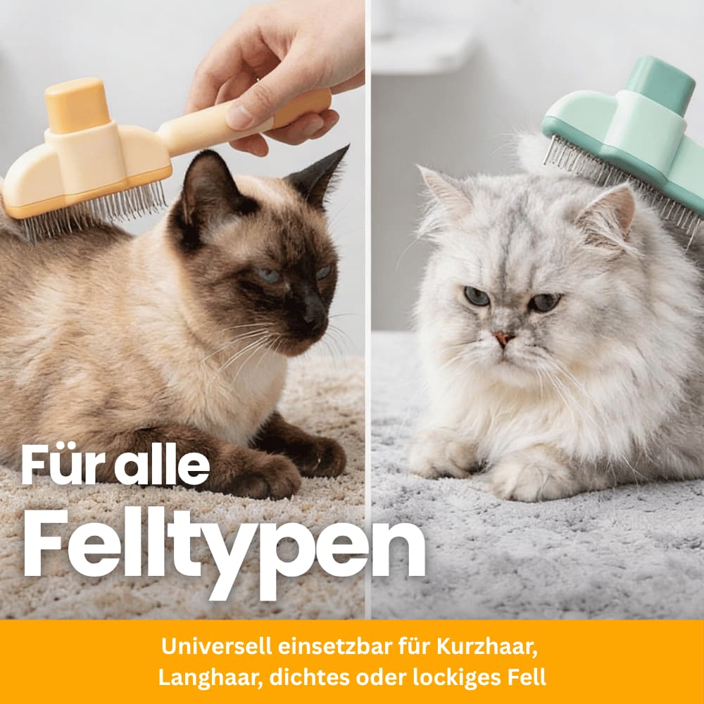 Premium Fellpflegebürste für Katzen