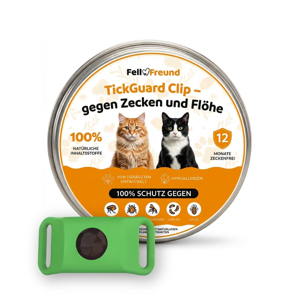 TickGuard Clip – gegen Zecken und Flöhe für Katzen