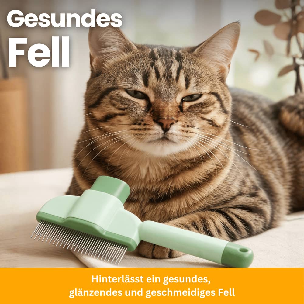 Premium Fellpflegebürste für Katzen