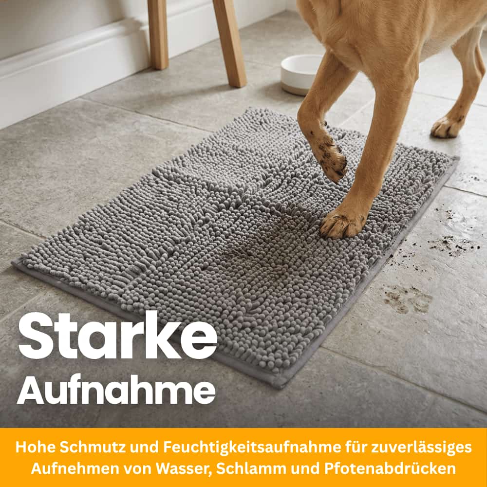 Saugstarke Pfotenmatte für Hunde