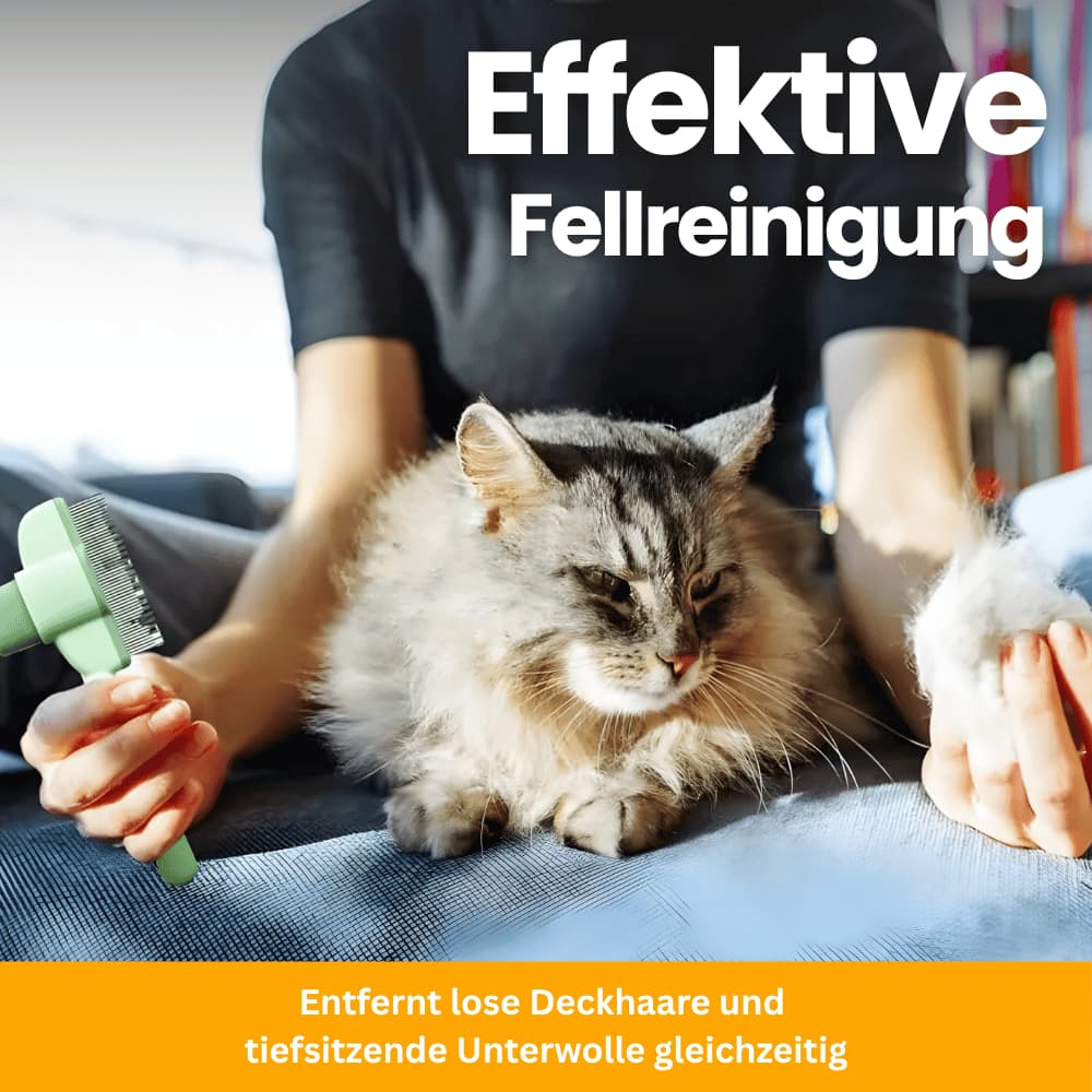 Premium Fellpflegebürste für Katzen