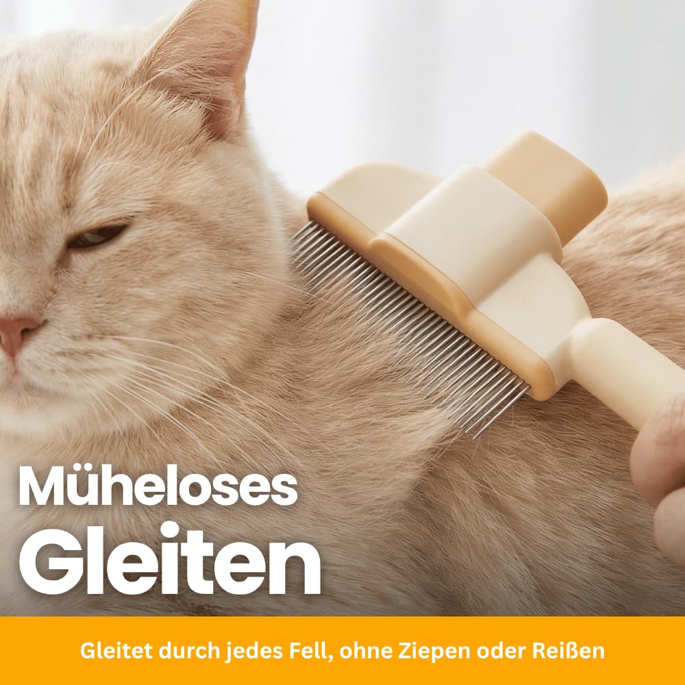 Premium Fellpflegebürste für Katzen