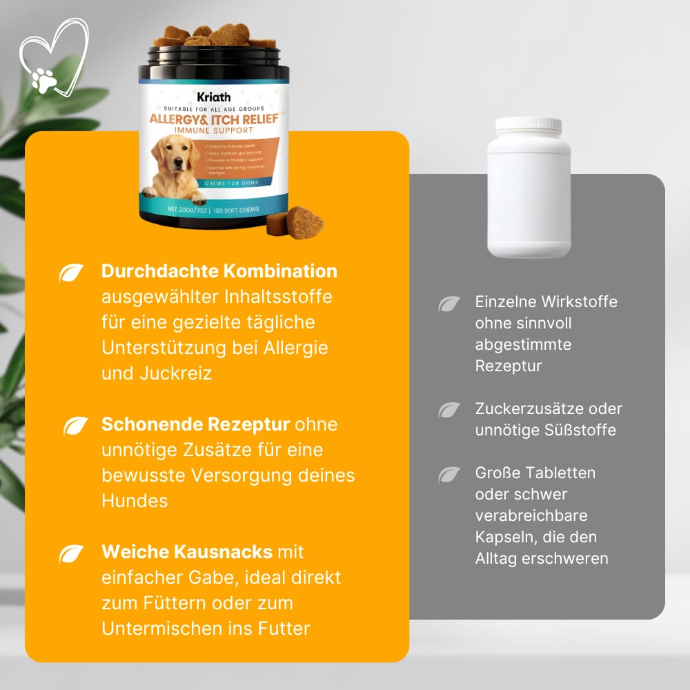 Allergie & Juckreiz Kausnacks für Hunde