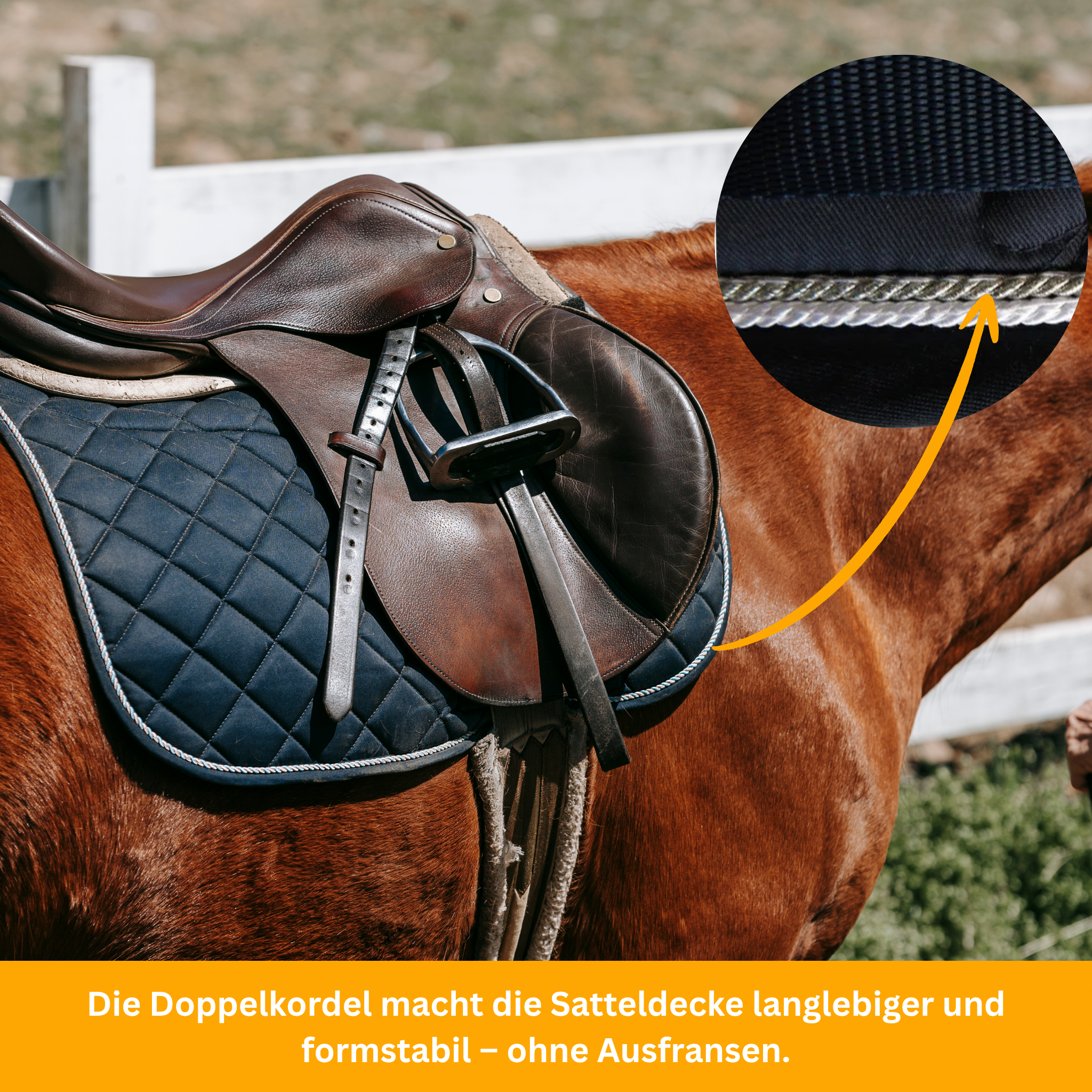 NoblePad – Hochwertige Dressurschabracke für Pferde