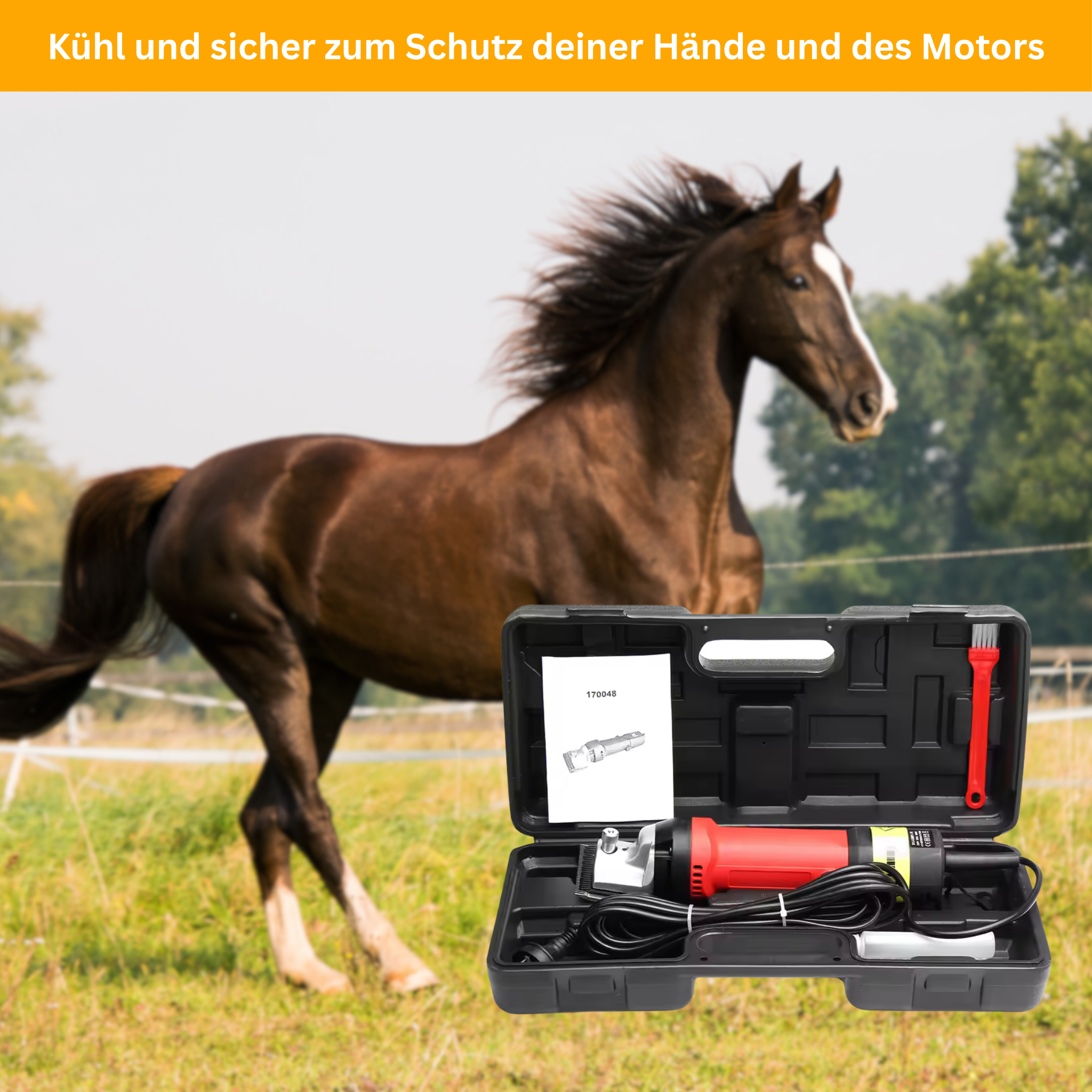 ShearPro – 690W Schermaschine für Pferde