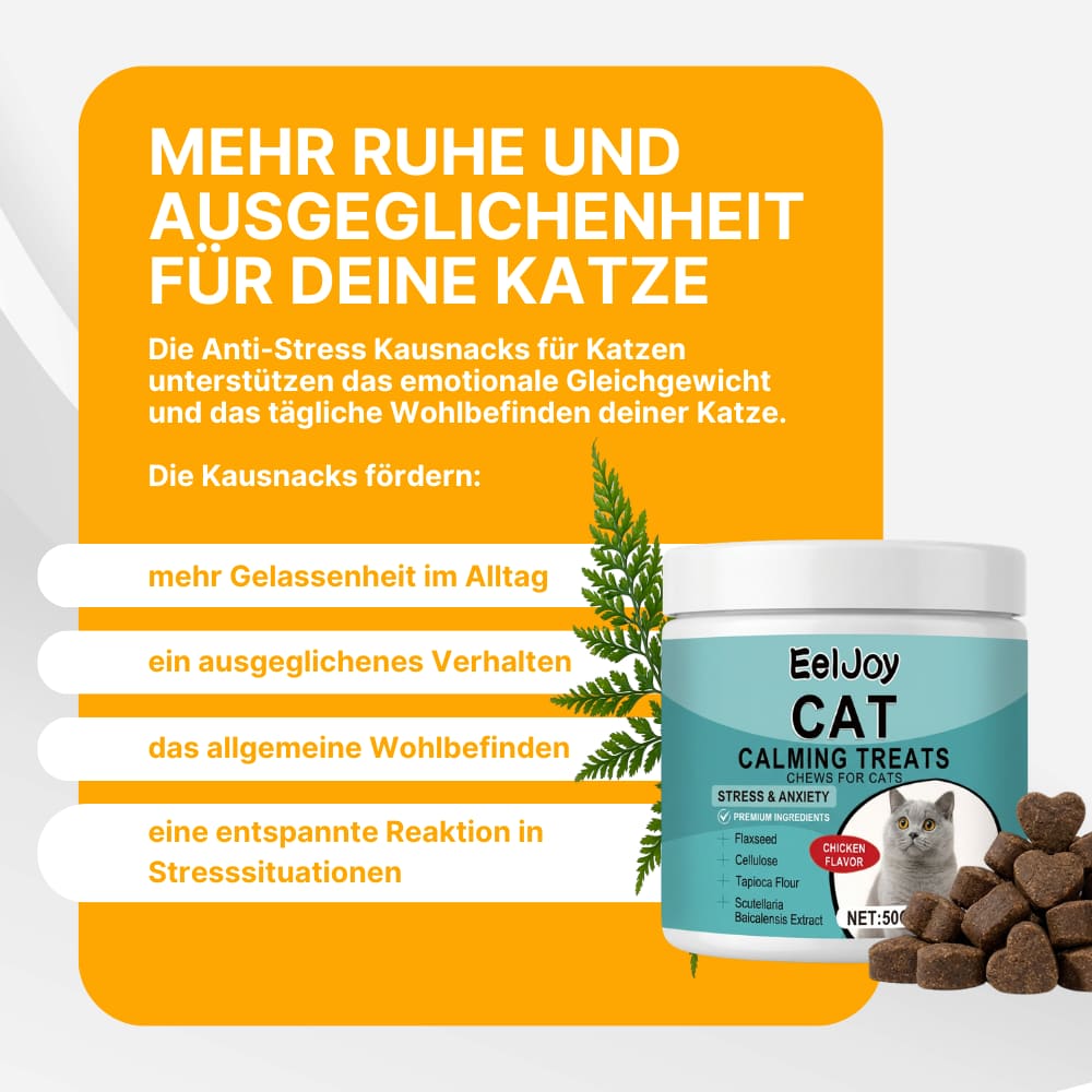Anti-Stress Kausnacks für Katzen