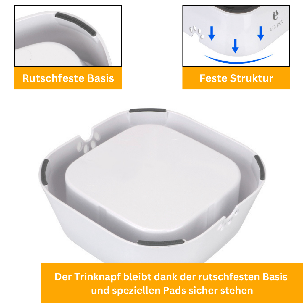 Auslaufsicherer Haustiertrinknapf