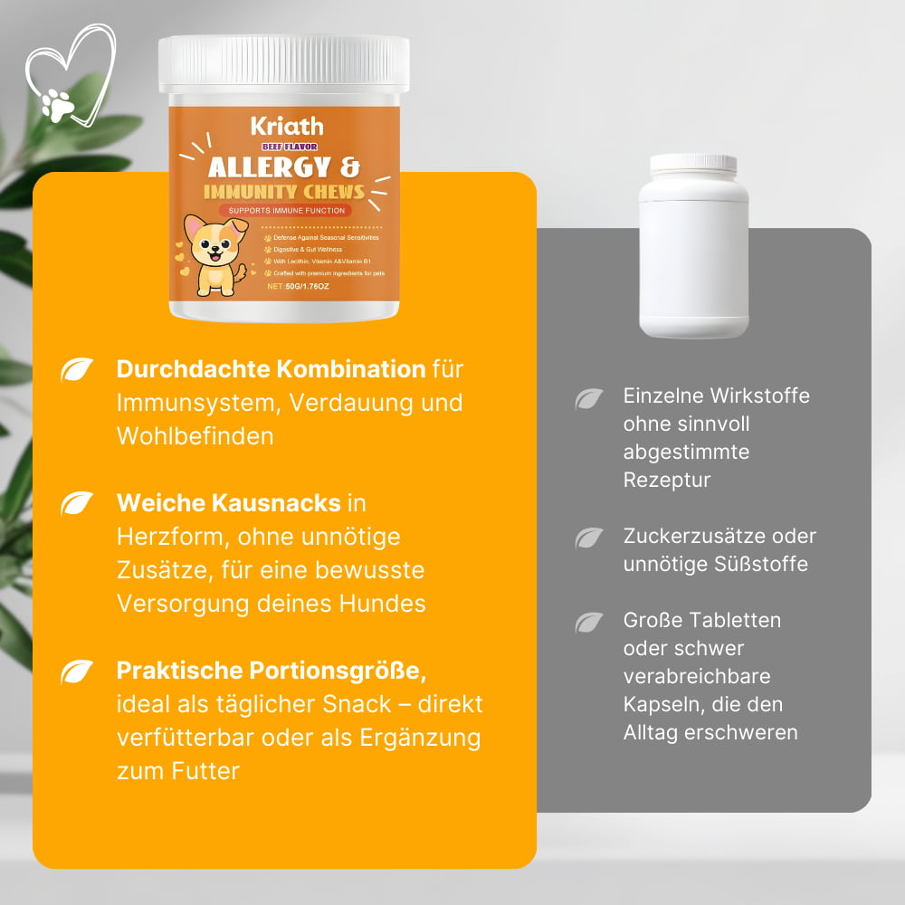 Allergie & Immun Kausnacks für Hunde