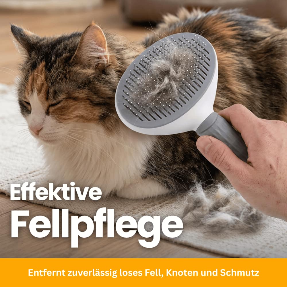 FurClean - Sanfte Pflegebürste für Hunde & Katzen