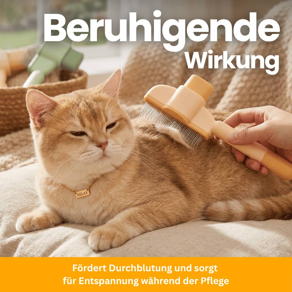 Premium Fellpflegebürste für Katzen