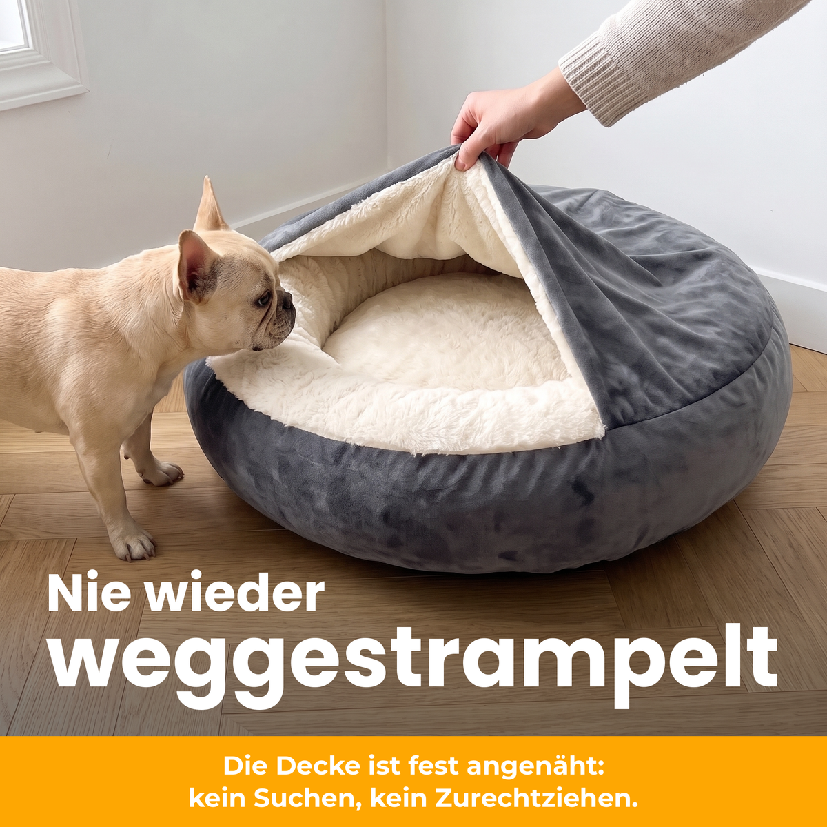 [de] CuddleCave – Die Decke ist fest am Rand angenäht