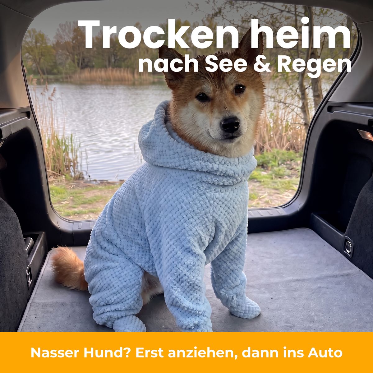 [de] FluffDry Hunde-Bademantel – trocken nach Hause